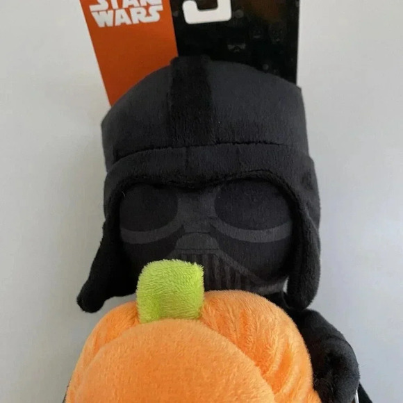 Star Wars 9" Darth Vader “Come To The Dark Side” Pumpkin Squeaker Pet Dog Toy - Picture 3 of 9